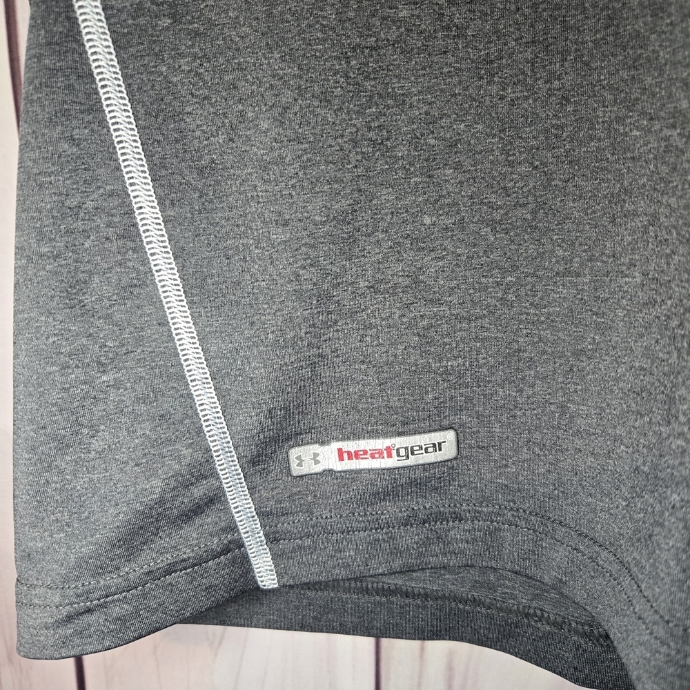 Under Armour Men's Gray Heat Hear Performance Shirt Medium - Picture 3 of 8